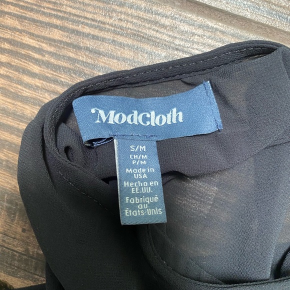 Black Sheer Swim Coverup by ModCloth - Picture 3 of 4